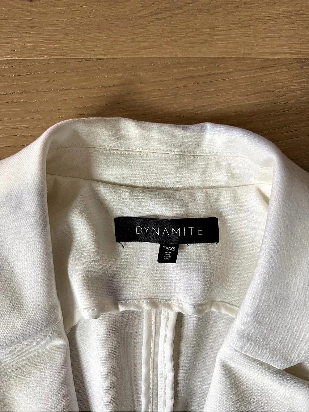 Dynamite Sleeveless Blazer Vests White & Black Size XS - Picture 3 of 4